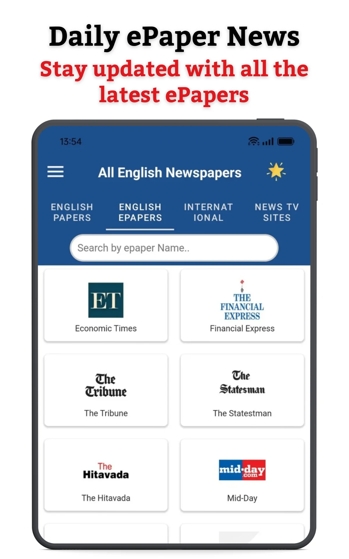 Daily ePaper - English News screenshot