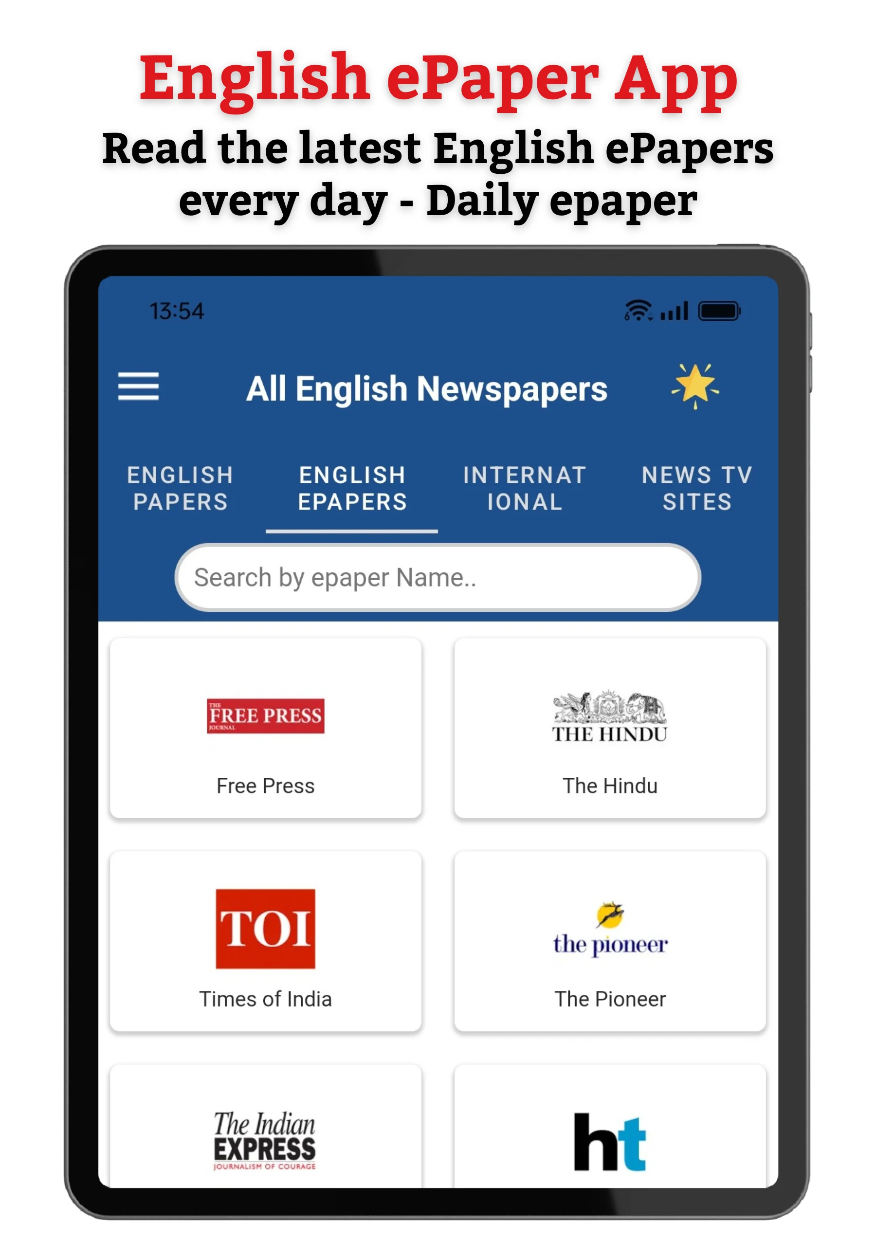Daily ePaper - English News screenshot