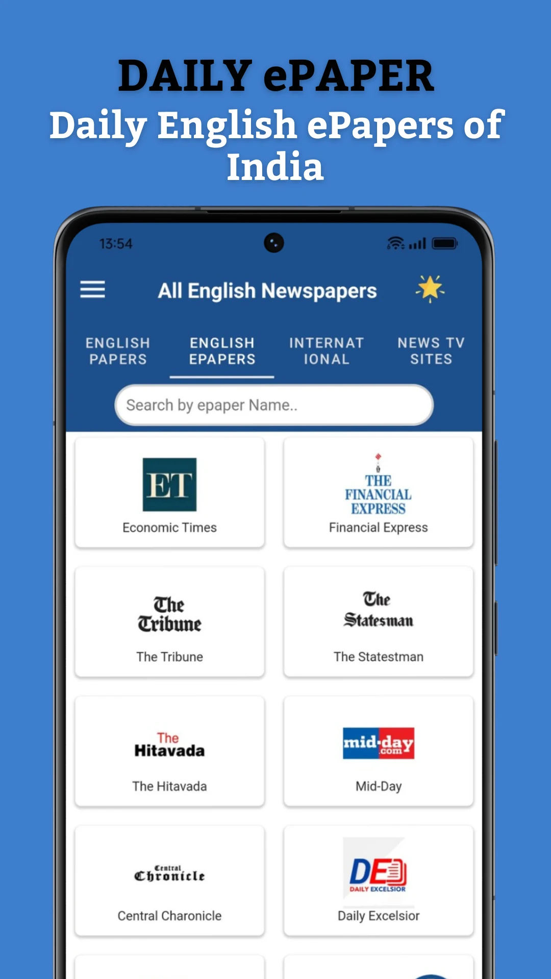 Daily ePaper - English News screenshot