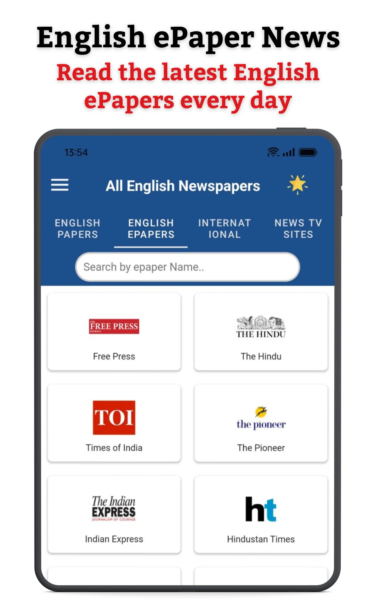 Daily ePaper - English News screenshot